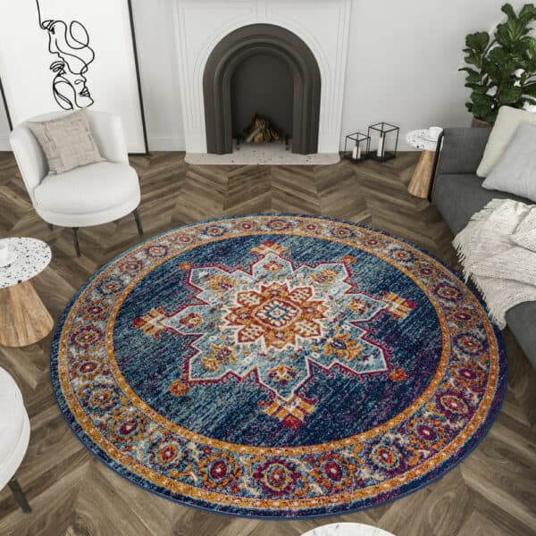 Diamond DIA1900 Blue 7'10'' Round Rug - Image 2