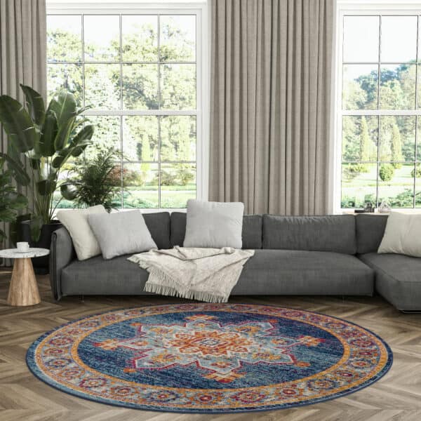 Diamond DIA1900 Blue 7'10'' Round Rug - Image 3