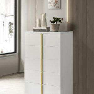 Marceline 5-drawer Chest White