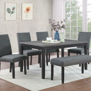 Grey 6 PC Dining Room Set