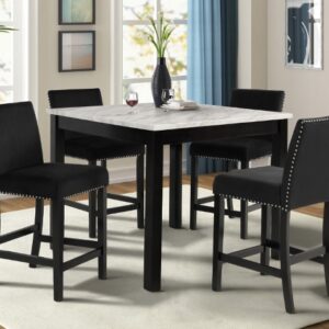 LENNON Black 5 Pc Dining Room Set