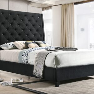 CHANTILLY Black Queen Size Bed