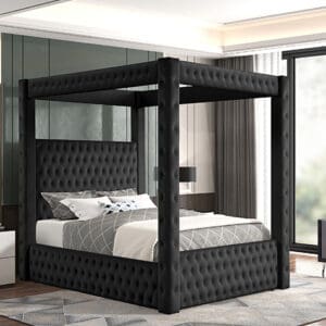 ANNABELLE Black Queen BED FRAME