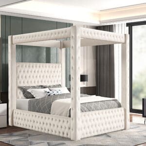 ANNABELLE White Queen BED FRAME