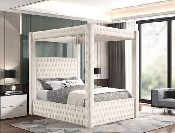 ANNABELLE White King BED FRAME