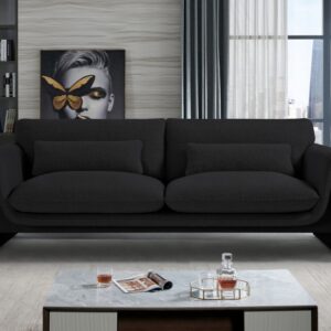 Stylus Black Boucle Fabric Sofa
