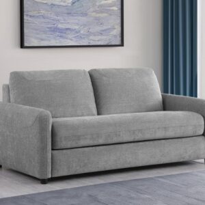 Rylie Grey Upholstered Sofa Sleeper with Queen Mattress