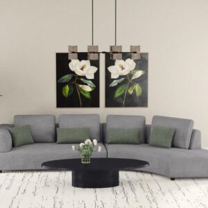 Toscano 134-inch Upholstered Sectional