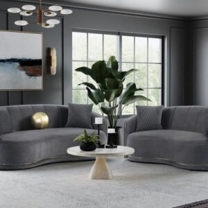 Brookside Velvet Sofa & Love Seat