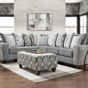 Stonewash Char Sectional