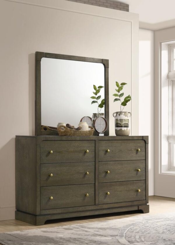 Gran Park 6-Drawer Dresser and Mirror