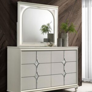 Olivia 6-drawer Dresser and LED Mirror