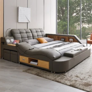 9013 GREY QUEEN BED
