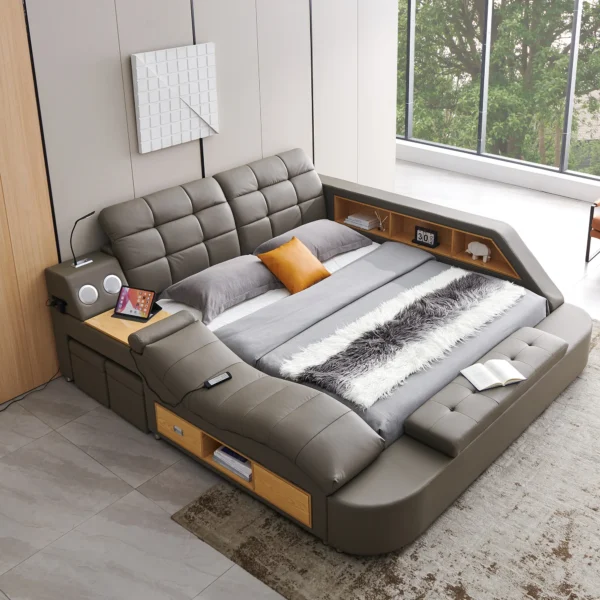 9013 Grey King Bed - Image 3