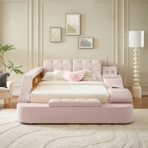 9015 Pink Queen Bed