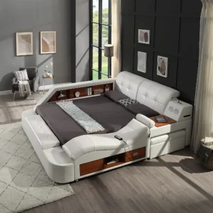 9015 WHITE QUEEN BED