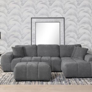 Octavia Charcoal Grey Sectional