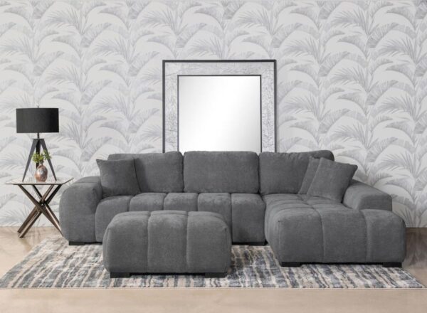 Octavia Charcoal Grey Sectional