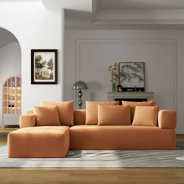 8090 Orange Sectional