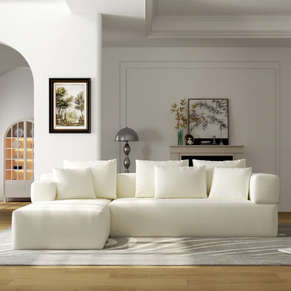 8090 White Sectional