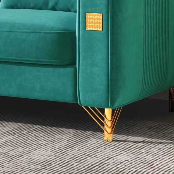 S0843 Green Sofa - Image 3