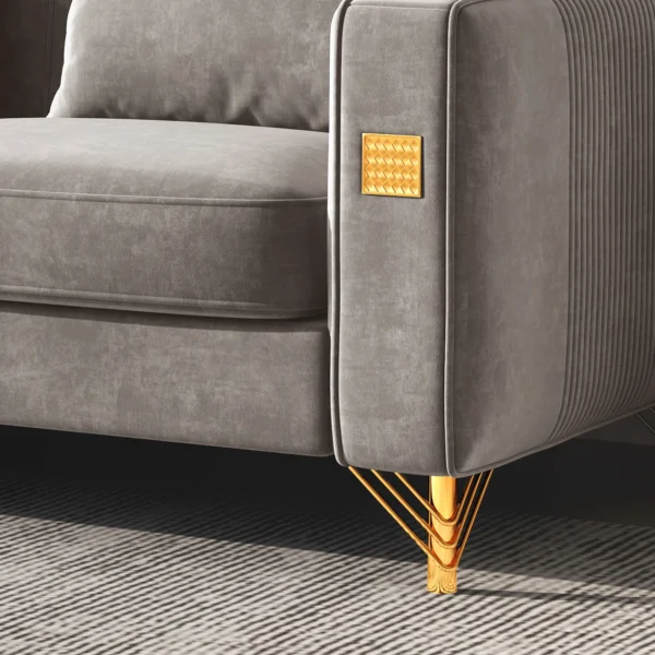 S0843 Grey Sofa - Image 3