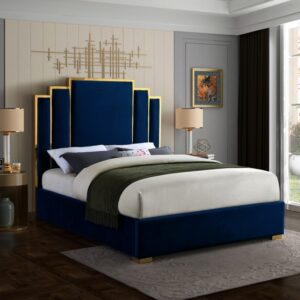 Hugo Blue Queen Size Bed