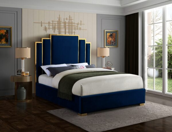 Hugo Blue Queen Size Bed