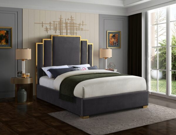 Hugo Grey Queen Size Bed