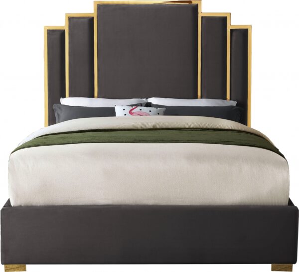 Hugo Grey Queen Size Bed - Image 2