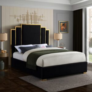 Hugo Black Queen Size Bed