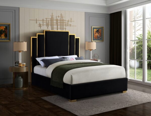 Hugo Black Queen Size Bed