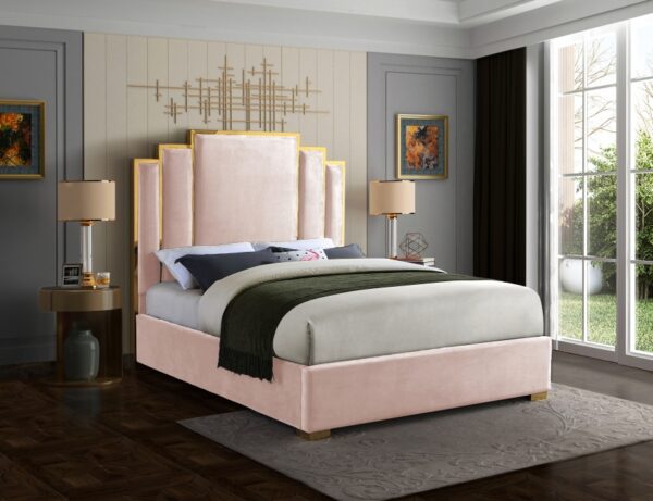 Hugo Green Pink Size Bed