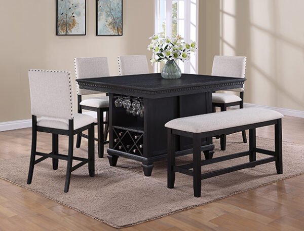 Regent 6 Pc Counter Height Dinette Set