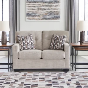 Mahoney Grey Love Seat