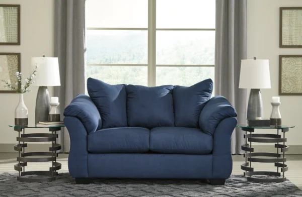 Darcy Blue Love Seat