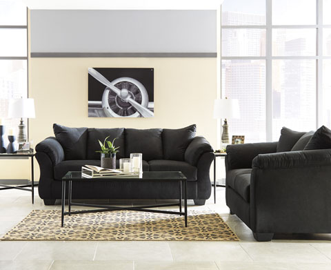 Darcy Black Living Room Collection