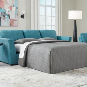 Keerwick Teal Queen Sofa Sleeper