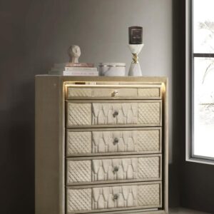 Lorient Ivory and Camel LED Chest