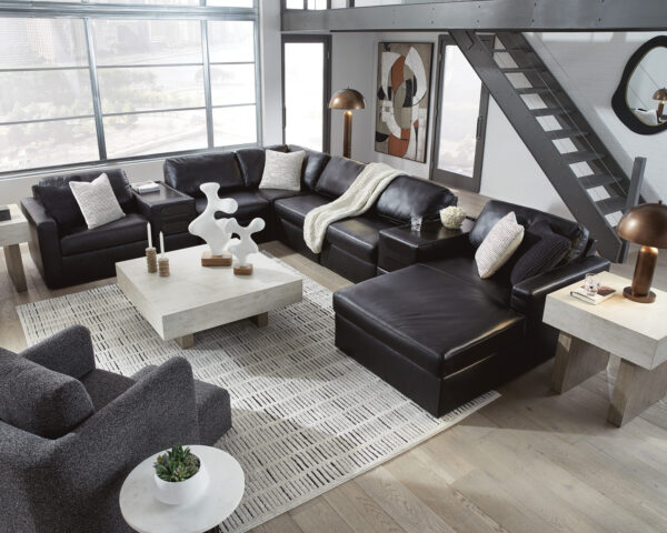 ModMax II 8-Piece Sectional with Right Facing Chaise and Audio Consoles