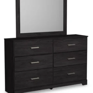 Belachime Charcoal Dresser and Mirror