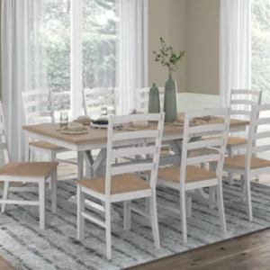 Purlaney Dining Table and 8 Chairs