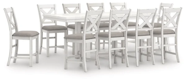 Robbinsdale 11 Piece Counter Height Dining Table Set